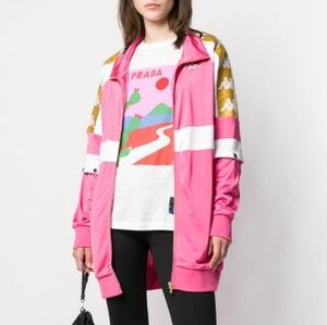 NWT Kappa Fuchsia/Gold Banda Banik Convertible Jacket M